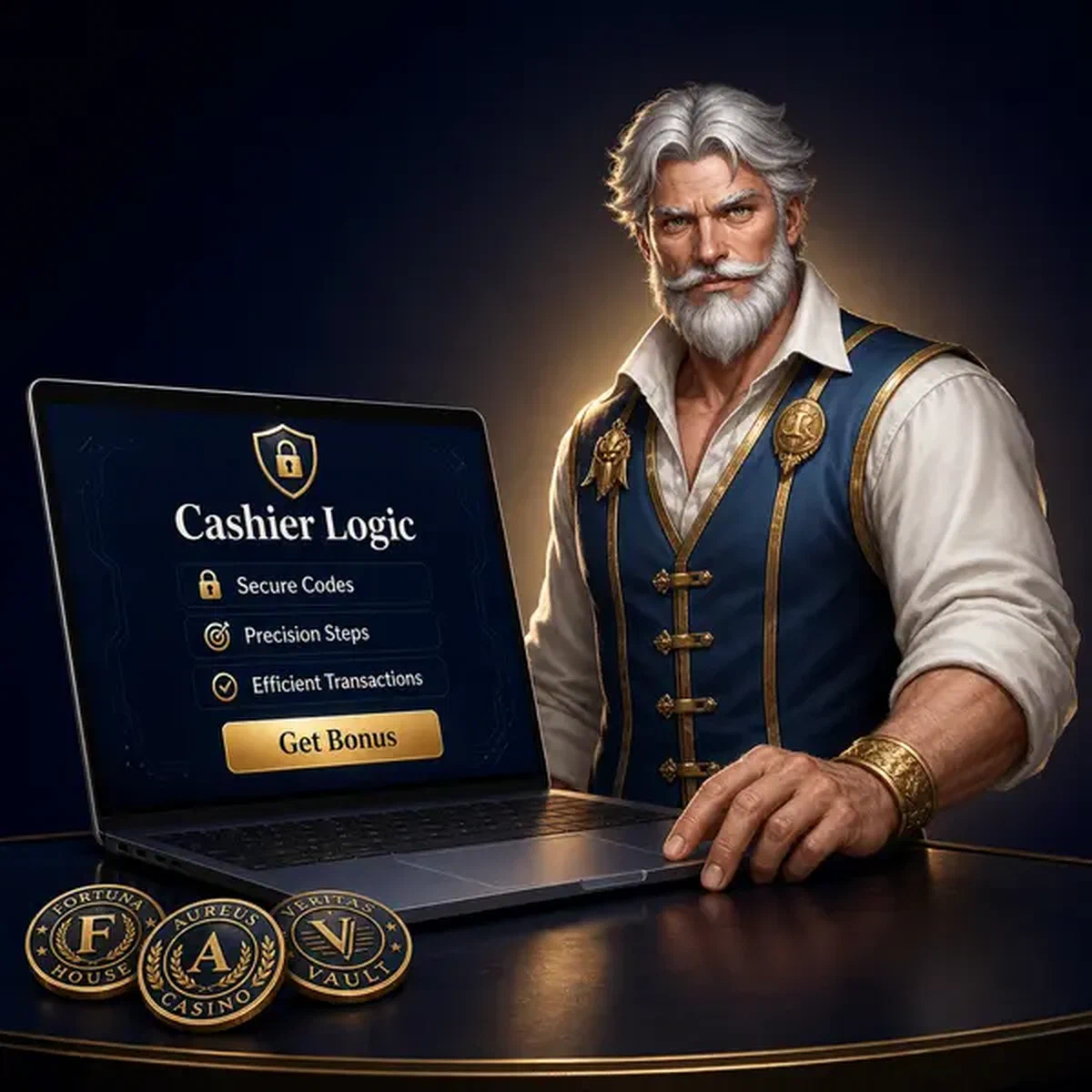 Vault Patron entering promo code at Vipzino secure cashier interface